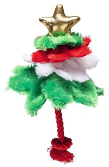 Beeztees Kerstboom - Knuffel - Flowtouw- Kerst Hondenspeelgoed
