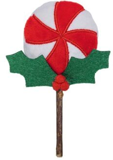 Beeztees Kerstlolly Matatabi - Kattenspeeltje - Multi - 14 cm - 1 stuk
