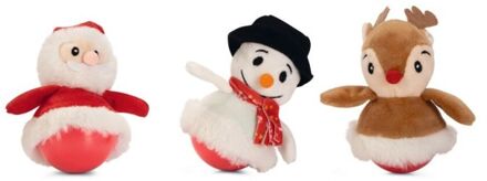 Beeztees Kerstwobbler - Kattenspeeltje - Assorti - 10x7x7 cm - 1 stuk
