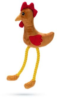 Beeztees Kip Kippi Knuffel - Hondenspeelgoed - Bruin - 42 cm