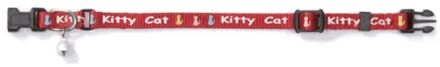 Beeztees Kittenband Kitty Cat Rood 8x16-23