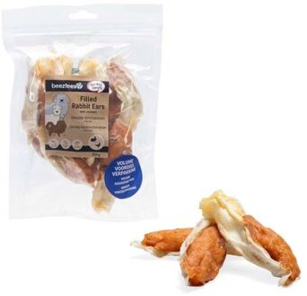 Beeztees Konijnenoren - Hondensnack - Konijn - Kip - 250 gram