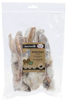 Beeztees Konijnenoren met haar - Hondensnack - 100 gram