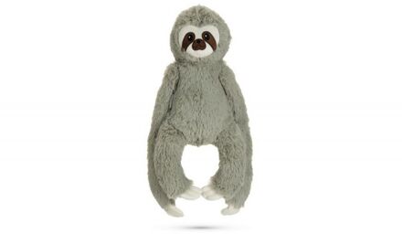 Beeztees Luiaard Mees Knuffel - Knuffels - Grijs - 40 x 20 x 9 cm