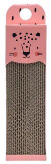 Beeztees Luipaard - Krabplank - Karton - Roze - 45x13x2 cm