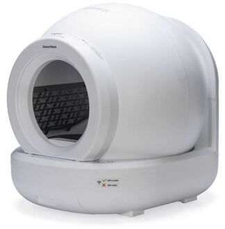 Beeztees Moeza - Automatische kattenbak - 57x56x63 cm - Wit