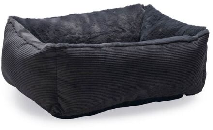 Beeztees Moza - Ligbed - Pluche - Antraciet