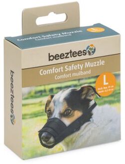 Beeztees Muilkorf Hond - Zwart - Nylon - L - 22,5-26 cm