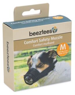 Beeztees Muilkorf Hond - Zwart - Nylon - M - 20-23 cm