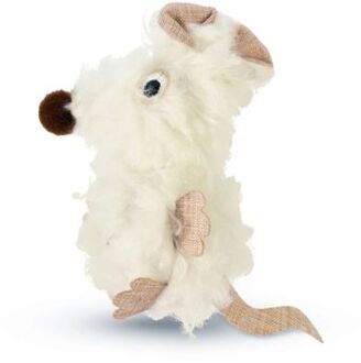 Beeztees Muis Holly - Kattenspeeltje - Wit - 22 x 9 x 4 cm