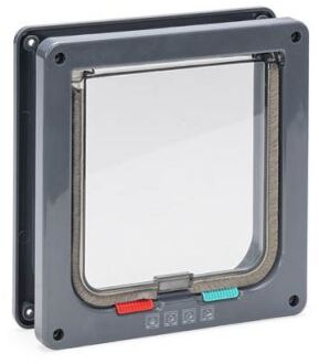 Beeztees Muze - Kattenluik - 20x19x5 cm - Antraciet