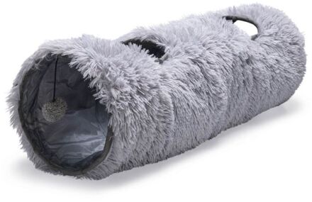 Beeztees Nona - Katten Speeltunnel - Grijs - 90x25x25 cm