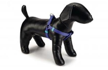 Beeztees nylon borsttuig uni blauw 46-75 cm x 20 mm