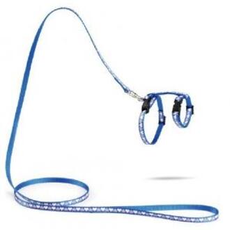 Beeztees Nylon Kittentuig Hearts Zwart 120x10