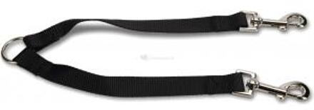 Beeztees nylon koppelstuk duo zwart 2x25x20