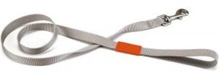 Beeztees nylon looplijn uni lichtgrijs 120x10