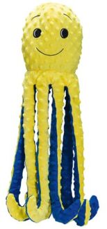Beeztees Octopus Amy Knuffel - Hondenspeelgoed - Geel - 56X16X14,5