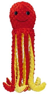 Beeztees Octopus Amy Knuffel - Hondenspeelgoed - Rood - 56X16X14,5
