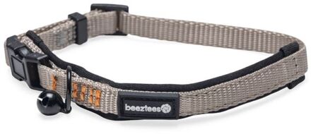 Beeztees Parinca - Kattenhalsbandje - Grijs - Nylon - 30x1x0,2 cm - 10 mm