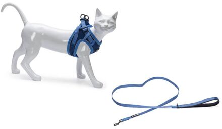 Beeztees Parinca - Kattentuigje - Blauw - Nylon - 23-37 cm