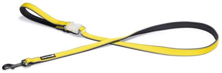 Beeztees Parinca - Reflecterende Hondenriem - Geel - Nylon - 150x2,5x0,5 cm
