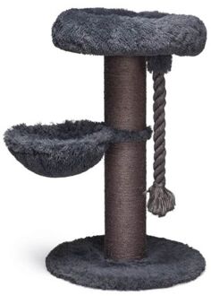 Beeztees Ramiro - Krabmeubel - Pluche - Grijs - 70x70x120 cm