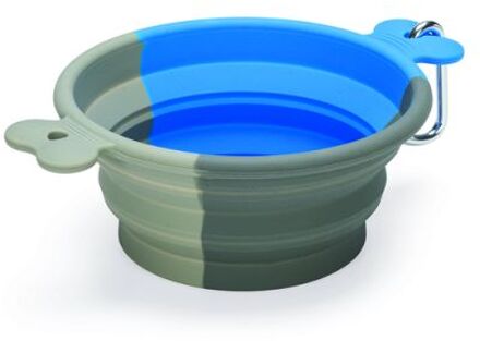 Beeztees Rua - Reis Voer & Drinkbak - 15,5x15,5x8 cm - Multi