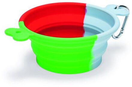 Beeztees Rua - Reis Voer & Drinkbak - 15,5x15,5x8 cm - Multi