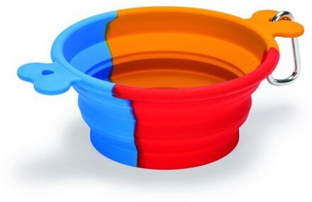 Beeztees Rua - Reis Voer & Drinkbak - 15,5x15,5x8 cm - Rood