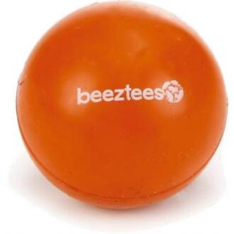 Beeztees Rubber bal massief hondenspeeltje oranje 4.5 cm