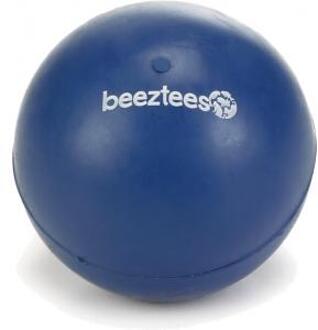 Beeztees rubber bal massief no 2 blauw 5 cm