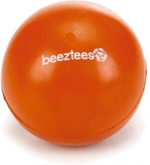 Beeztees rubber bal massief no 2 oranje 5 cm