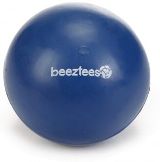 Beeztees rubber bal massief no 3 blauw 6,5 cm