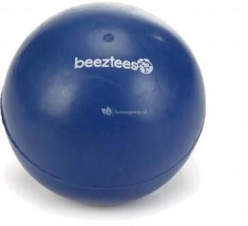 Beeztees rubber bal massief no 5 blauw 9 cm