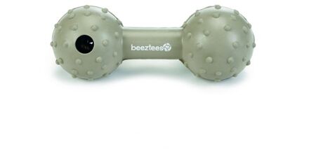 Beeztees rubber halter met bel massief beige 11.5 cm