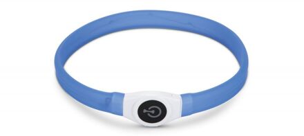 Beeztees Safety Gear Glowy - Halsband Hond - Blauw - 65x2,5 cm