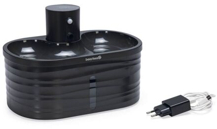 Beeztees Sef - Drinkfontein - 2,5 liter - 26x17x17,5 cm - Antraciet