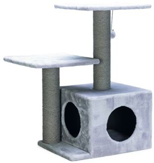 Beeztees Serpa - Krabpaal - Pluche - Grijs - 45x34x70 cm