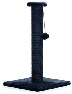 Beeztees Serpa - Krabpaal - Pluche - Zwart - 35x35x60 cm