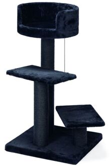 Beeztees Serpa - Krabpaal - Pluche - Zwart - 50x50x92 cm