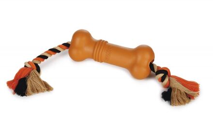 Beeztees Sumo Fit Bone - Hondenspeelgoed - Oranje - 20 x 6 x 6 cm