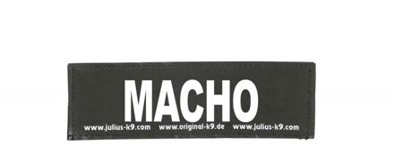 Beeztees Tekstlabel voor powerharnas– macho groot formaat 5 x 16 cm