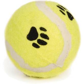 Beeztees Tennisbal met voetopdruk - Middel