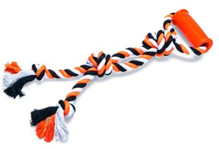 Beeztees Touwtrekker Moy - 4 knopen - Hondenspeelgoed - Multi - 40 cm