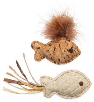 Beeztees Visje Sadie - Kattenspeeltje - Beige Bruin