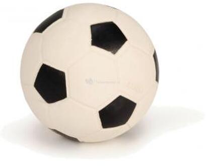 Beeztees Voetbal - Hondenspeelgoed - Latex - Zwart/Wit - 10 cm