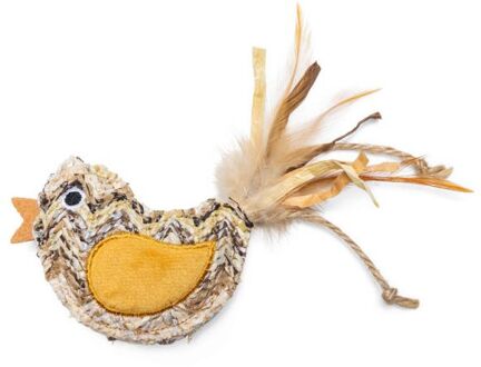 Beeztees Vogel Flity - Kattenspeeltje - Beige Bruin