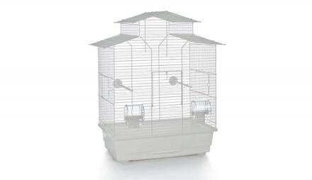 Beeztees Vogelk Iza 2 Pagode Wit 45x28x59,5 Pet Products