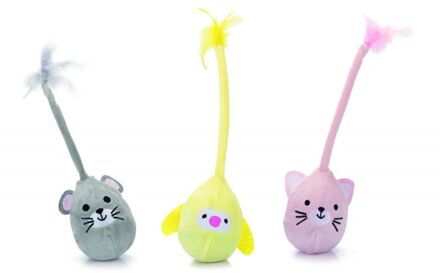 Beeztees Wobbler Loena Kitten - Kattenspeeltje 1 stuk - Assorti - 8x8x28 cm - 1 stuk