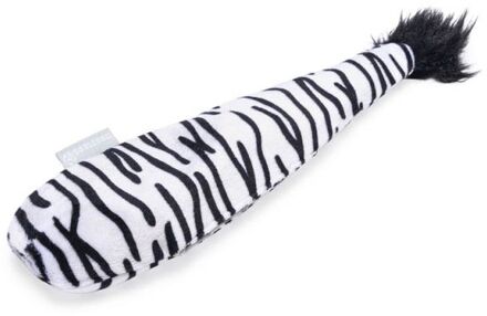 Beeztees Zebrastaart Jungle - Kattenspeeltje - Zwart Wit